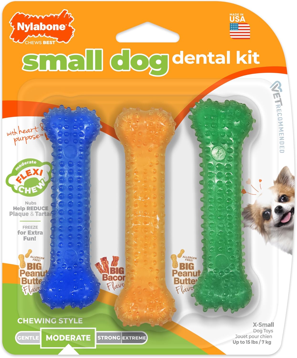 Nylabone Flexi Chew Dental Kit · 3 count