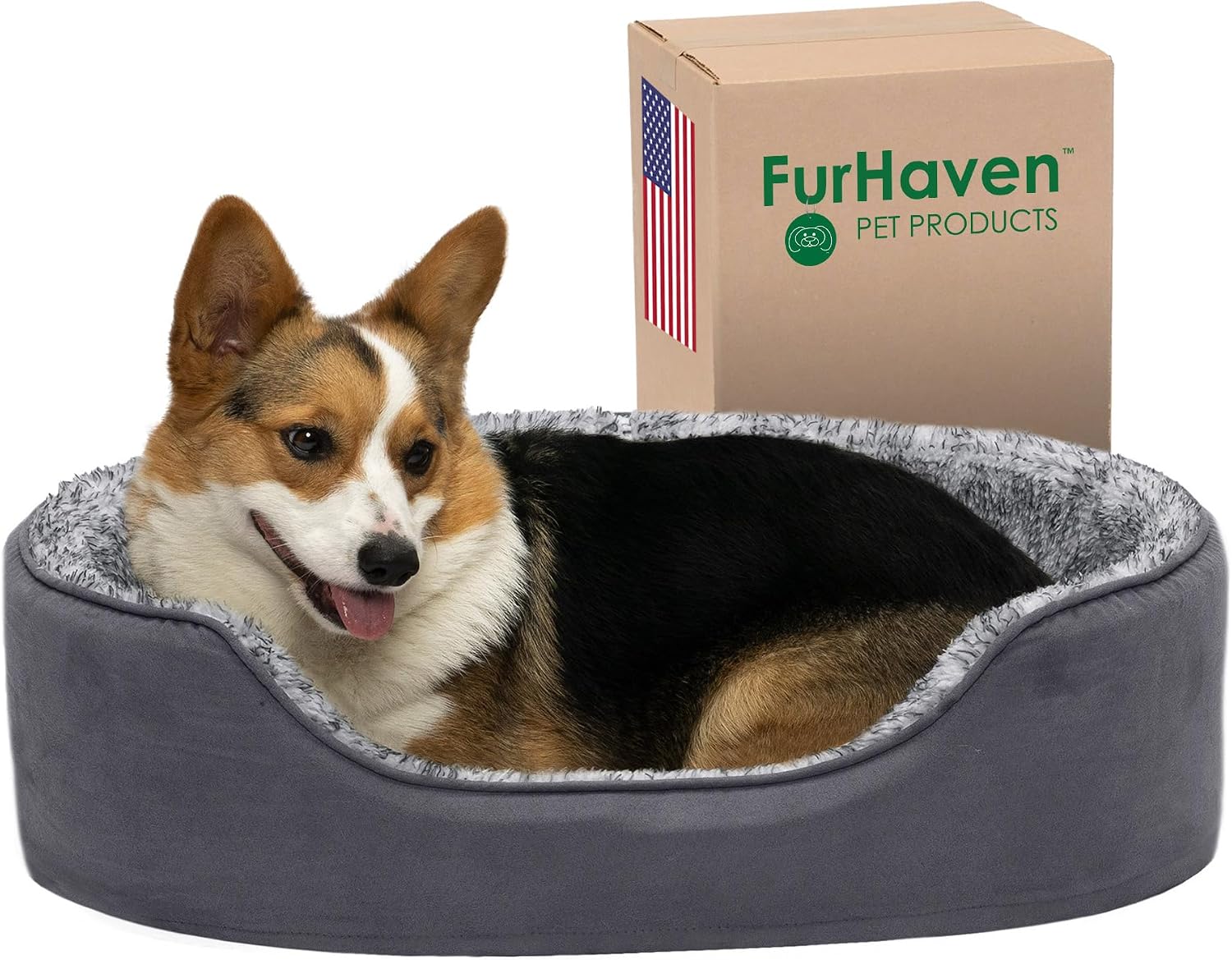FurHaven Oval Dog Bed · large